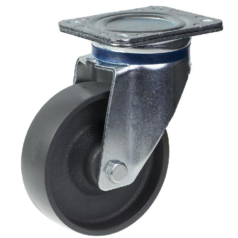 Roulette pivotante de 150 mm avec roue en fonte grise_0