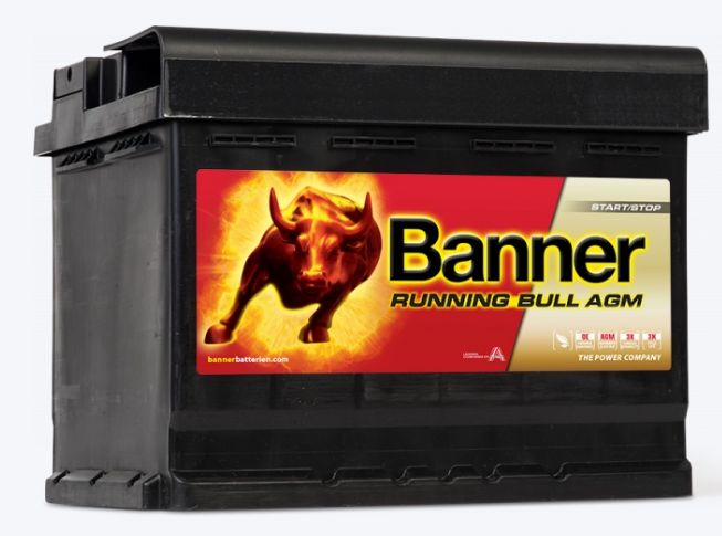 Batterie de démarrage AGM 560 01 - Banner - capacités de 50 Ah à 105 Ah - Running Bull AGM pour véhicules Start/Stop_0