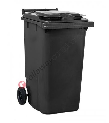 Bacs de collecte roulants - conteneur poubelle 240 litres/96 kg - L580 x P705 x H1050 mm_0