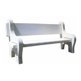 Banc public Mallorque - béton armé et granulats de marbre - dimensions 190x72x92 cm_0