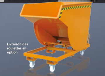 Benne basculante grand volume - angle de basculement 90° - dérouleur 2015 - ferraille 3 mm_0