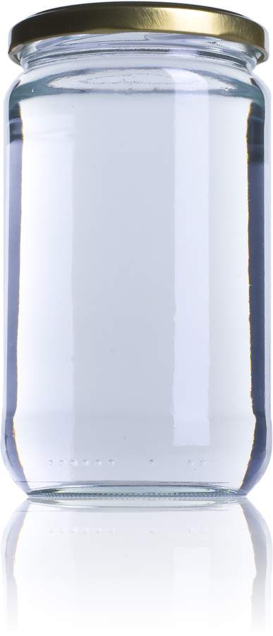 Bocal en verre 580 ml - Cylindrique - TO 77 - Verre blanc_0