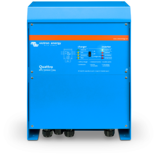 Convertisseur/chargeur Quattro - Victron Energy - Modèles 12-24-48V de 3000 à 15000 VA - Fonctionnalités avancées PowerAssist et PowerControl_0
