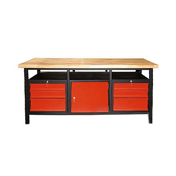 Etabli 170 cm - 6 tiroirs - 1 porte_0