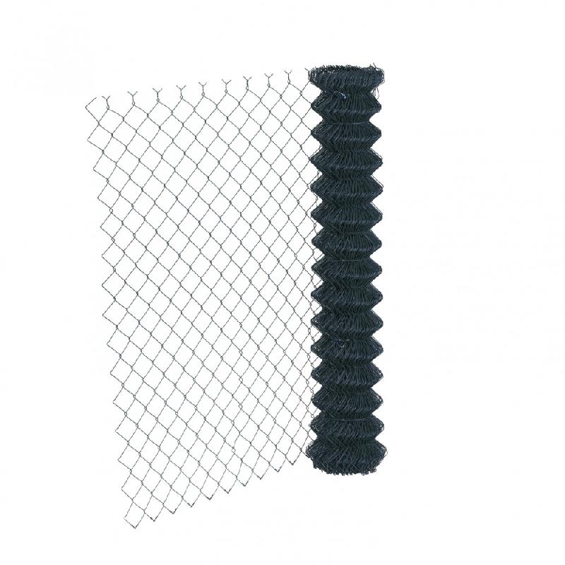 Grillage simple torsion gris - rouleau 20m, hauteur 1m00, maille 50x50mm - fil acier galvanisé plastifié diamètre 2.4mm_0