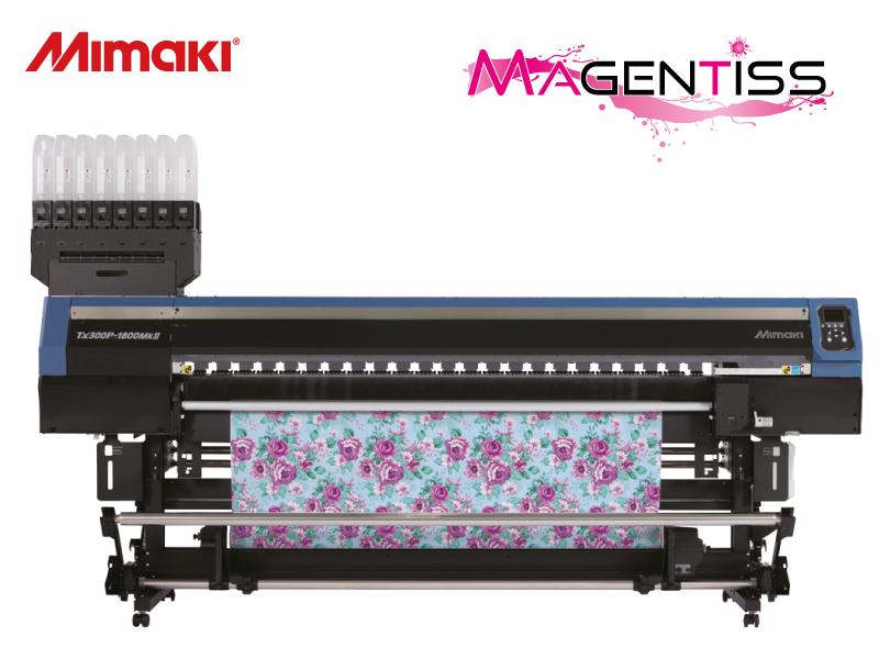 Imprimante permettant d'imprimer à la fois sur du textile ou sur du papier de transfert - Gamme Textile - Mimaki TX300P-1800 MkII_1