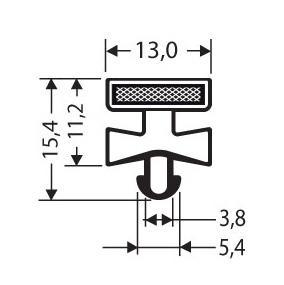 Joint pvc magnetique pour meubles frigos jpc-147_0