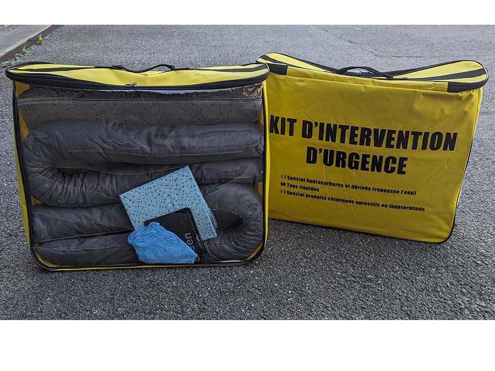 Kit absorbant d'intervention tous liquides et chimiques - 40 litres_0