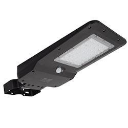 Lampadaire solaire Noire Eclairage 140 ° LED 25W 3000 Lm Surface éclairée 180m² ASLO - noir 5604612741761_0