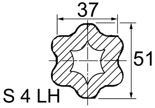 MACHOIRE SUR TUBE S4LH P500