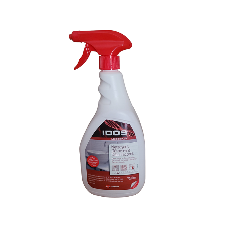 Nettoyant détartrant WC - Désinfectant toilette floral 4 en 1 - IDOS ACIDOBACT_0