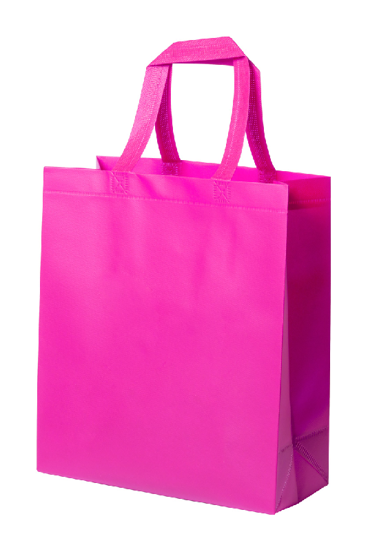 Sac shopping laminé non tissé - couleur fuchsia - poids 40g_0