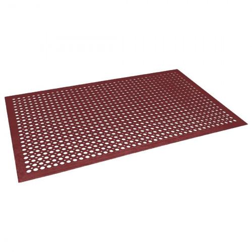 TAPIS EN CAOUTCHOUC ANTI-FATIGUE ROUGE