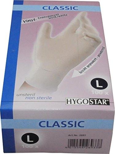 Gants d'hygiène et de protection FRANZ MENSCH - vinyle Classic Hygostar, taille L, blanc 2691_0