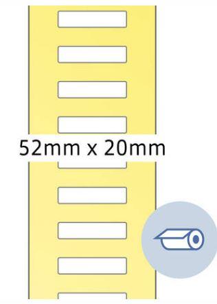 Étiquette en rouleau thermotransfert 52x20 mm - Référence 4066 - Papier de qualité supérieure - 5000 étiquettes_0