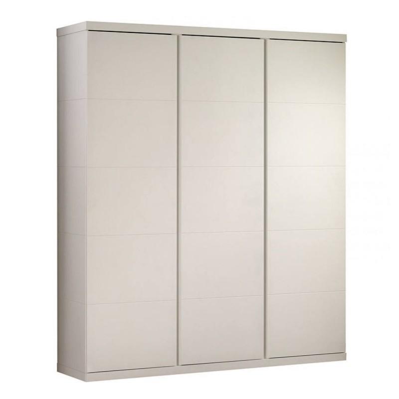 Armoire 3 portes Lara 204cm blanc - Paris Prix - Enfant, à monter soi-même, panneaux de particules_0
