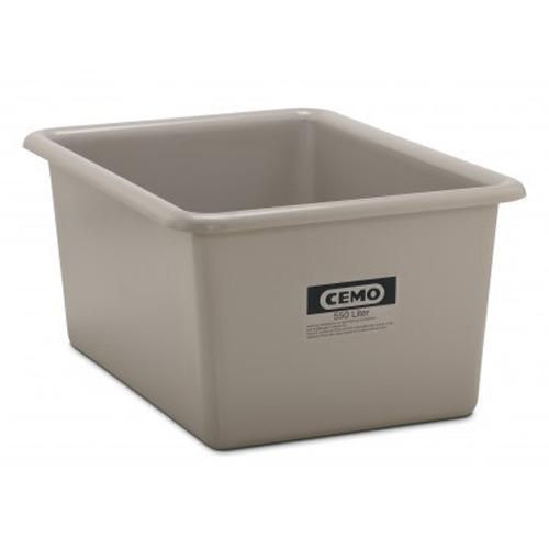 Bac PFV gris 550 litres - Résistant aux huiles, fioul, gasoil, produits chimiques - CEMO - Référence 1163_0