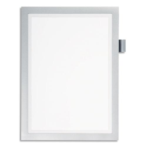 Cadre d'affichage mural DURAFRAME® NOTE - format A4 - adhésif repositionnable - coloris argent_0