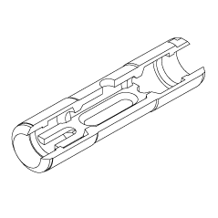 Tube de graphite - ensemble bifurqué pré-inséré ADM (10) - accessoire pour spectrométrie_0