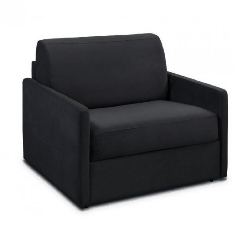 FAUTEUIL SUN CONVERTIBLE EXPRESS 70*16 CM  MATELAS ÉPAISSEUR 16CM MICROFIBRE GRIS GRAPHITE_0
