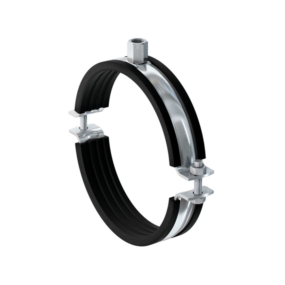 Collier isophonique FRSM - Fischer - double filetage en acier électrozingué - série lourde M10/M12/M16_0