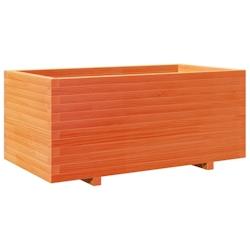 Helloshop26 - Jardinière bac lit surélevé plantes fleurs terrasse jardin cire 110 x 60 x 49,5 cm bois de pin massif marron 02_0038442 - 3000217673650_0