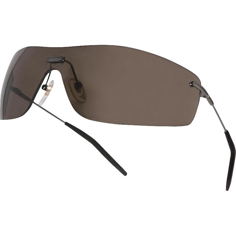 Lunettes de chantier en polycarbonate - Salifu - Ultra légères avec monture métallique extra fine et pont nasal réglable_0