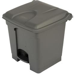 PROBBAX - SO-1230-GRY - Collecteur à pédale - 30 litres - Gris - gris plastique polypropylène SO-1230-GRY_0