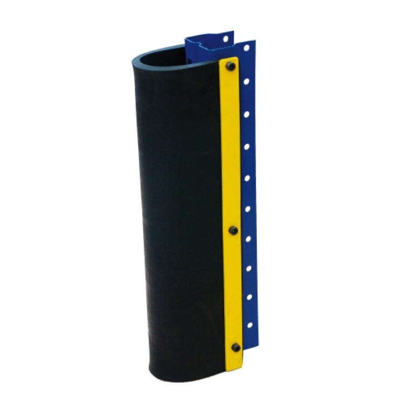 Protection de pieds de rack pargom® en epdm jaune et noir, fixation sur l'élément, l: 550mm, écartement de 80 à 120mm_0