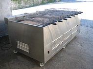 Rôtissoire charbon de bois 5 grilles rotatifs_0