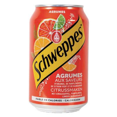 Soda Schweppes Agrum', en canette, lot de 24 x 33 cl_0