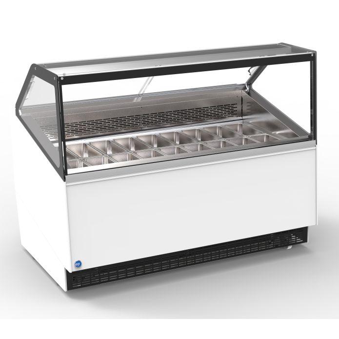 Vitrine de présentation de crème glacée blanche DELIGHT 18 - IARP - Référence: DELIGHT 18 - EPTA_0