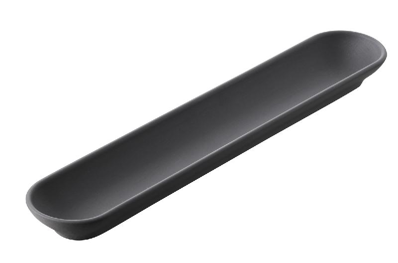 PLAT RECTANGULAIRE NOIR PORCELAINE 27,3 CM SOLID REVOL