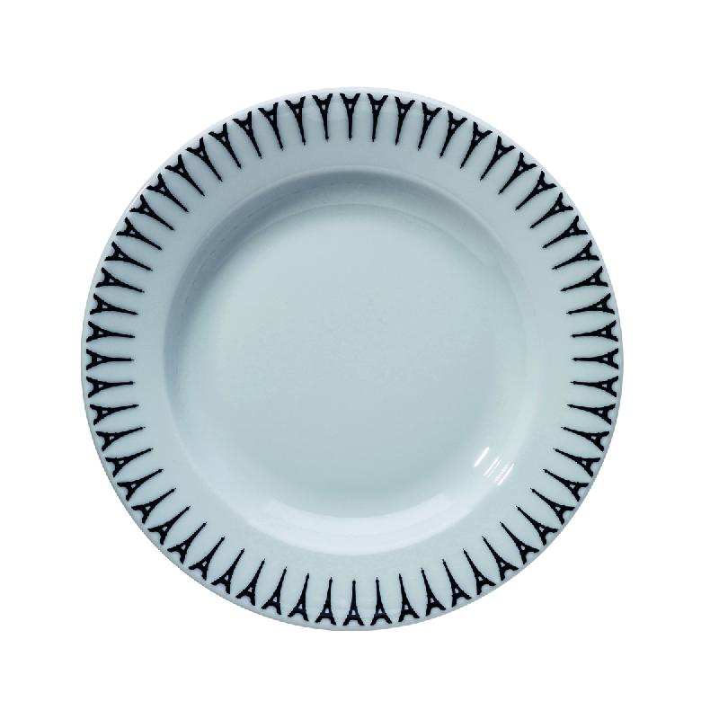 ASSIETTE CREUSE ROND BLANC PORCELAINE Ø 23 CM VILLE DE PARIS PILLIVUYT