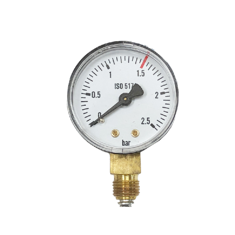Manomètre 2.5 bars diamètre 50mm pour manodétendeur acétylène / propane_0