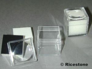 9A) 20X BOÎTE LOUPE 3X3 TOUT PLASTIQUE.