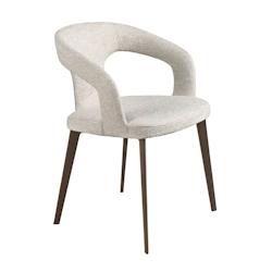 AC ANGEL CERDA Angel Cerdá Chaise en tissu blanc cassé 4173C 55 x 58 x 77 - blanc textile 8435631039679_0