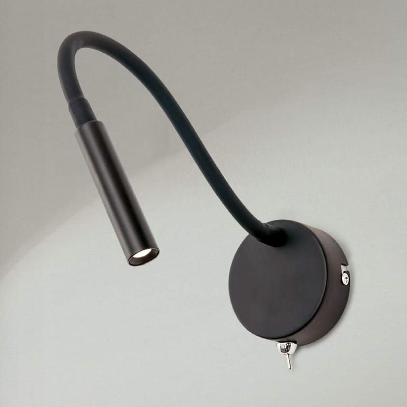 ORION APPLIQUE MURALE LED FLEXIBLE COLIN, NOIRE
