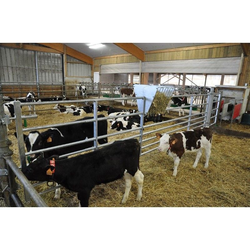 Barriere extensible autolock 7 lisses pour moutons et chevaux 3/4 m - jourdain_0