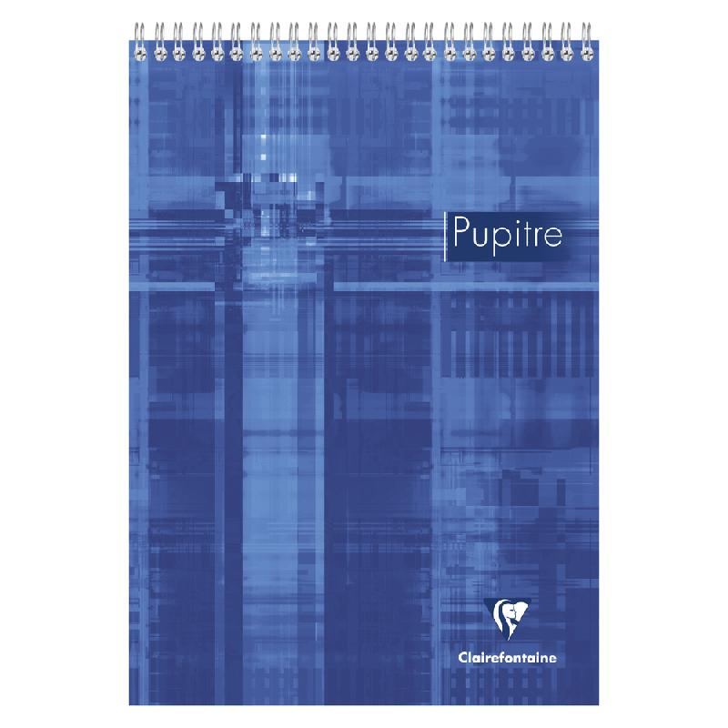 BLOC PUPITRE RELIURE INTÉGRALE A4 160 PAGES DÉTACHABLES PETITS CARREAUX COULEUR ALÉATOIRE - ASSORTIS - LOT DE 5