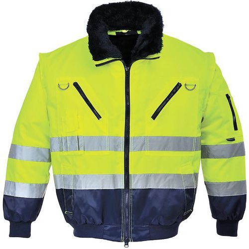 BLOUSON PILOTE HAUTE VISIBILITÉ 3-EN-1 PJ50 BLEU/JAUNE 4XL - PORTWEST