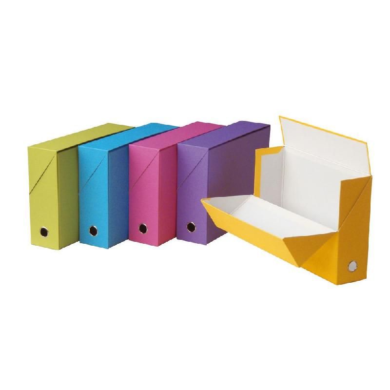 BOITE DE CLASSEMENT FUNLINE COLORIS ASSORTIS - DOS 9 CM (PRIX À L'UNITÉ)