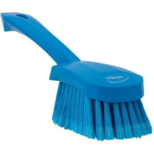 BROSSE À MAIN MANCHE COURT 270 MM SOUPLE/FLEURÉ BLEU - VIKAN