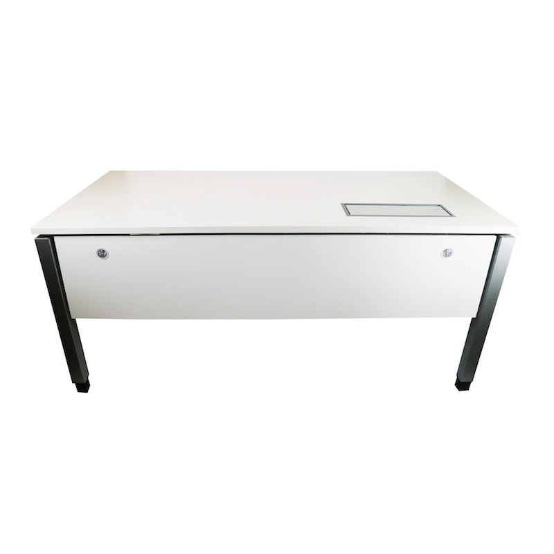 Bureau droit Steelcase d'occasion - Poste de travail flexible et adaptable - Dimensions 160x80x72_0