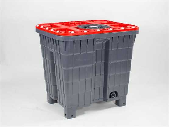 Caisse-palette en PEHD vierge - MULTITANK - Dimensions 800x1000x958 mm - Pour industries agro-alimentaires, chimiques et pharmaceutiques_0