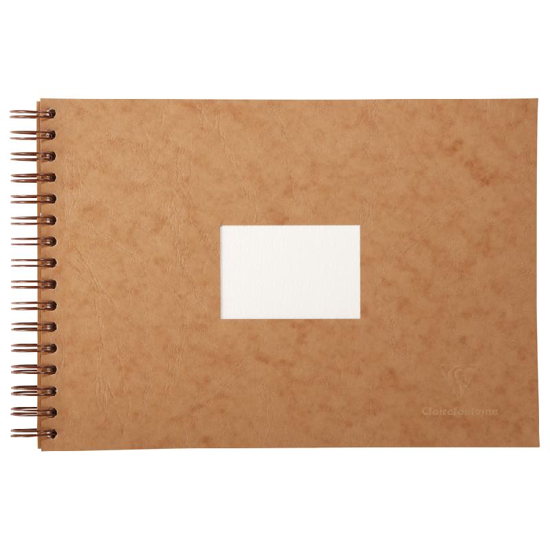 CARNET DE VOYAGE AQUARELLE SPIRALÉ 20F A4 300G - HAVANE - LOT DE 2