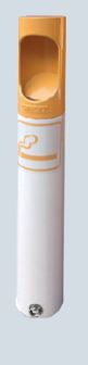 Cendrier-cigarette pour poteaux d'abris avec option de fixation sur platines murales_0