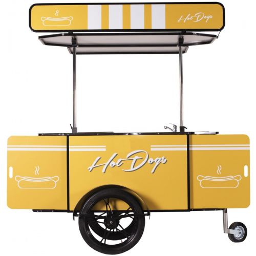 Chariot à hot dog, avec système de préparation alimenté au gaz ou GPL - RÉF. BZW05_0