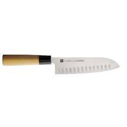 Chroma Couteau japonais Haiku Original Santoku alvéolé 17 cm - Haiku International - acier H16_0