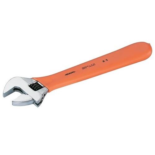 CLÉ À MOLETTE ISOLÉE 1000 V - OUVERTURE MAX 8 POUCES - LONGUEUR 210 MM SAM OUTILLAGE